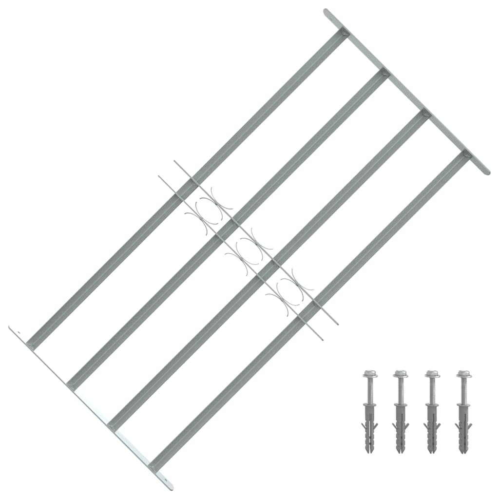 Vidaxl Window Protection Justerbar med 4 tværstænger 700-1050 mm
