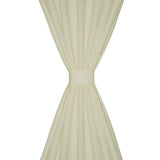 VidaXL micro satin gardiner med ringe 140 x 225 cm 2 stk (creme)