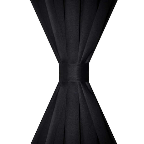 Vidaxl gardiner med slots 135 x 245 cm sort 2 m