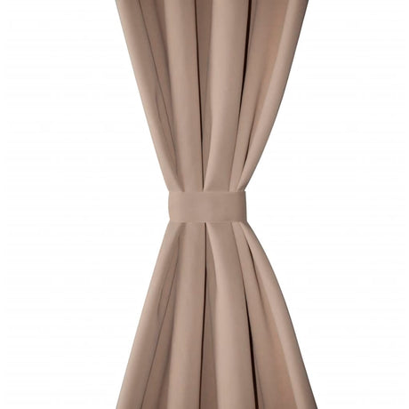 Vidaxl gardiner med metalringe 135 x 245 cm 2 stykker (fløde)