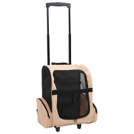 Vidaxl Pet Rolley sammenfoldelig beige