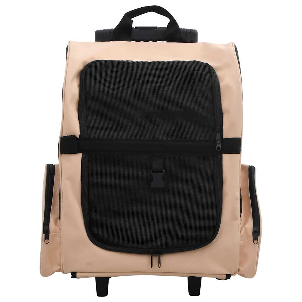 Vidaxl Pet Rolley sammenfoldelig beige