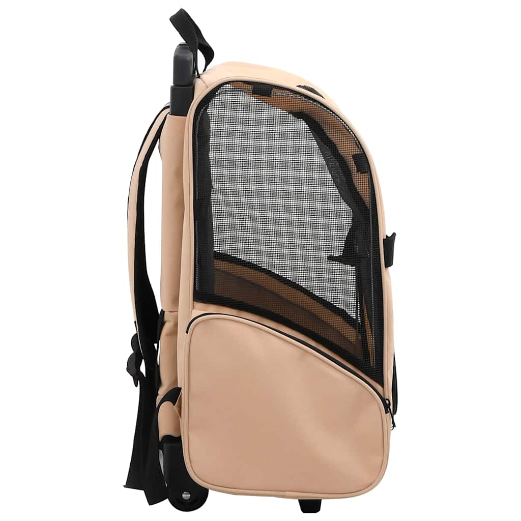 Vidaxl Pet Rolley sammenfoldelig beige