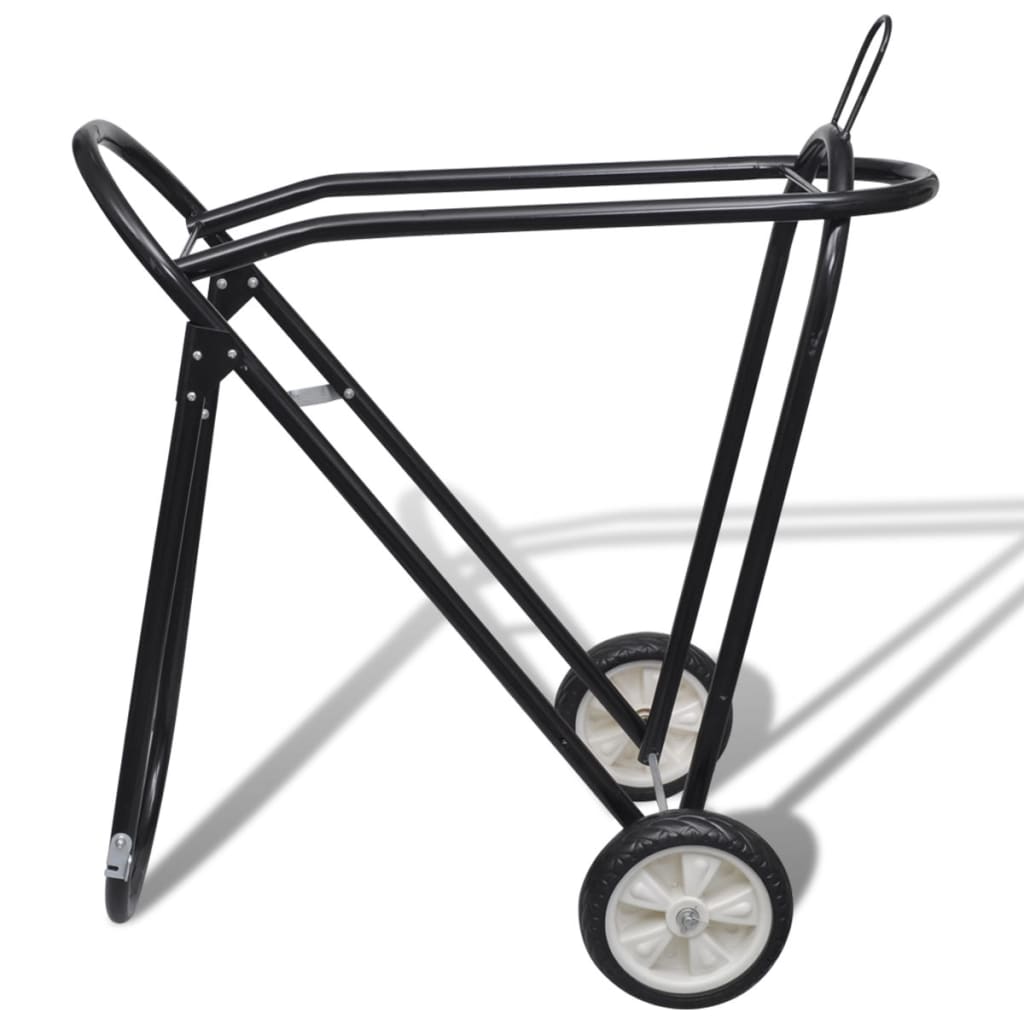 VidaXL sadelholder med folde metalhjul