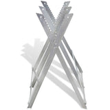 Vidaxl sammenfoldelig galvaniseret savbok