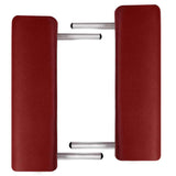 Vidaxl massagebord med 2 zoner foldende aluminiumsramme rød
