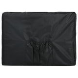 Vidaxl massagebord med 4 zoner foldning af aluminiumsramme sort