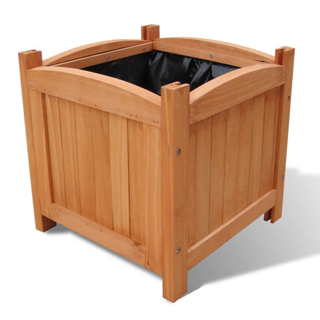 Vidaxl Plantagers hævet 2 stk 30x30x30 cm træ