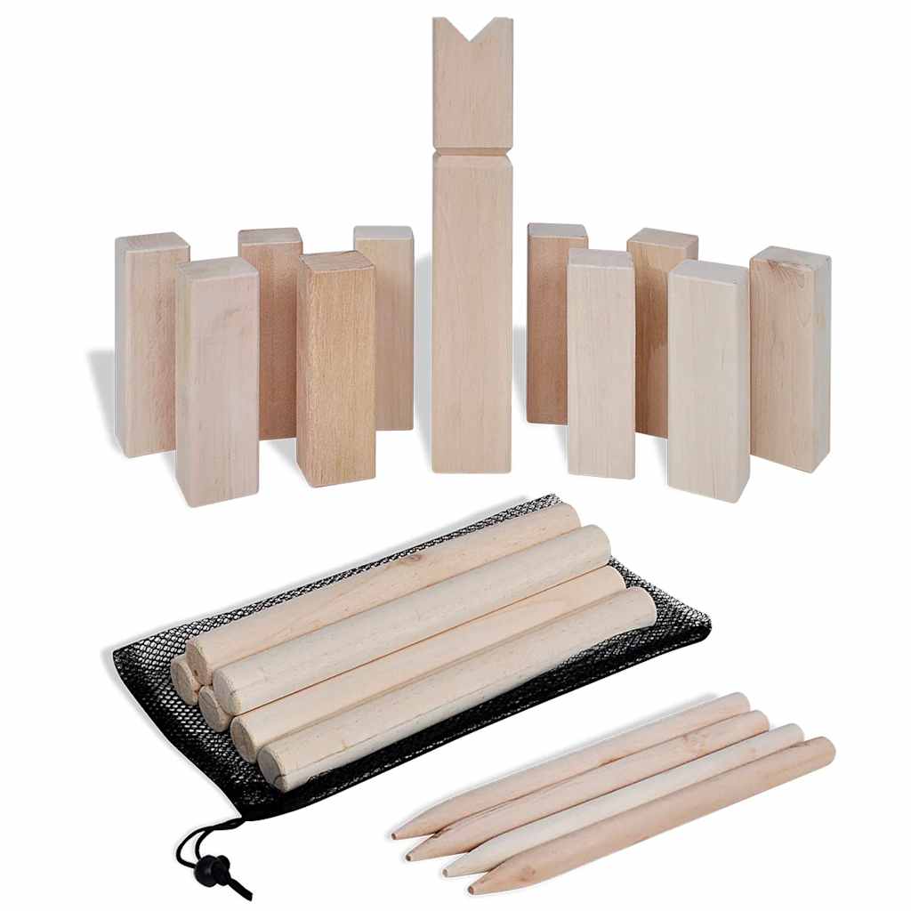 Vidaxl Wooden Kubb Game Set