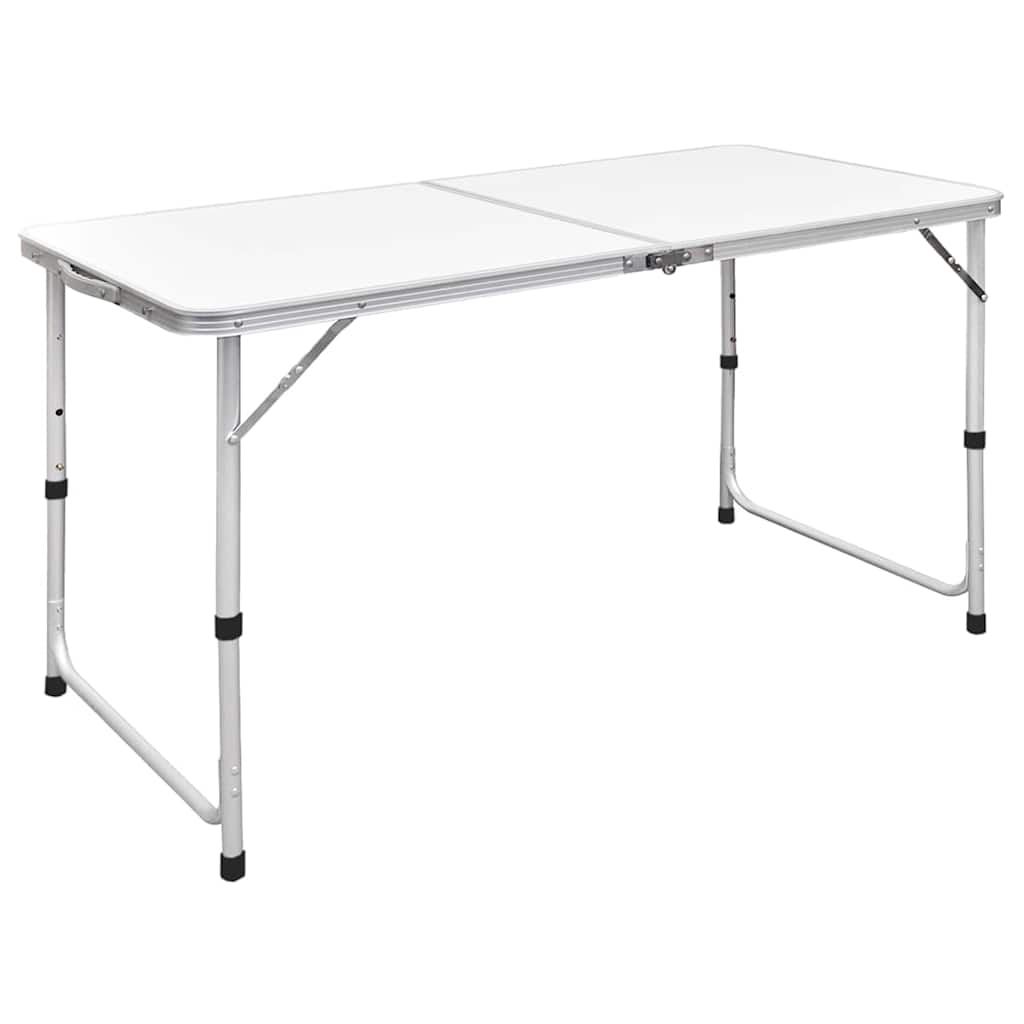 Vidaxl Camping Bordet sammenfoldelig og justerbar 120x60 cm aluminium