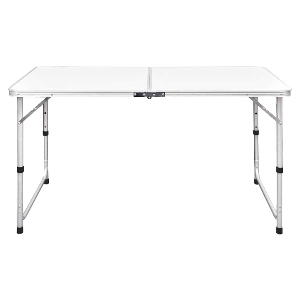 Vidaxl Camping Bordet sammenfoldelig og justerbar 120x60 cm aluminium