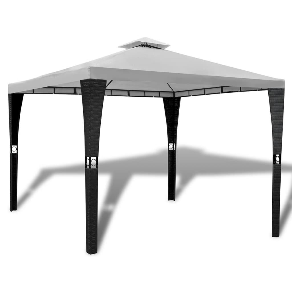 Vidaxl Arbor med tag 3x3 m fløde hvid