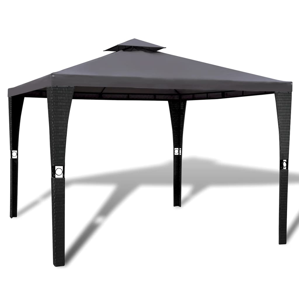Vidaxl Arbor med tag 3x3 m mørkegrå
