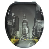 Vidaxl toiletstol fra MDF med New York Dessin