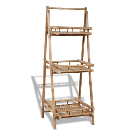 Vidaxl Plant Rack 3-lags sammenfoldelig bambus