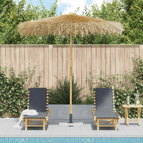 Vidaxl -parasol lavet af bambus med tag af bananblade 270 cm