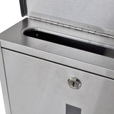 Vidaxl Letterbox rustfrit stål