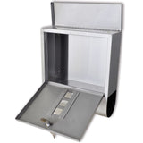 Vidaxl Letterbox rustfrit stål