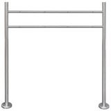 Vidaxl Letterbox Standard Double Letterbox Rustfrit stål