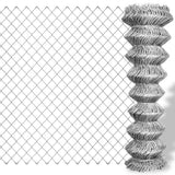 Vidaxl mesh hegn 25x1,25 m galvaniseret stål sølvfarvet