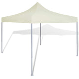 Vidaxl Parttent sammenfoldelig 3x3 m creme