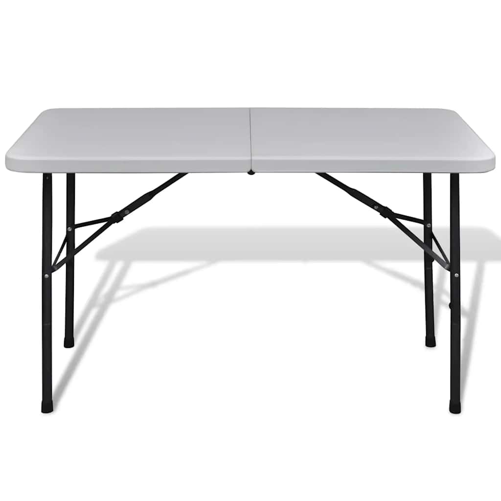 Vidaxl foldningstabel til eksterne 122 cm HDPE White