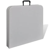 Vidaxl foldningstabel til eksterne 122 cm HDPE White