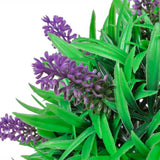 Vidaxl 2-delt kunstig Bxussen Set sfærisk med lavendel 28 cm