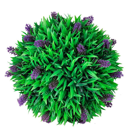 Vidaxl 2-delt kunstig Bxussen Set sfærisk med lavendel 30 cm