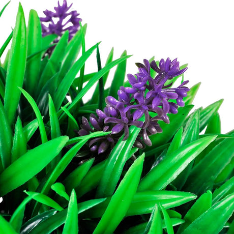 Vidaxl 2-delt kunstig Bxussen Set sfærisk med lavendel 30 cm