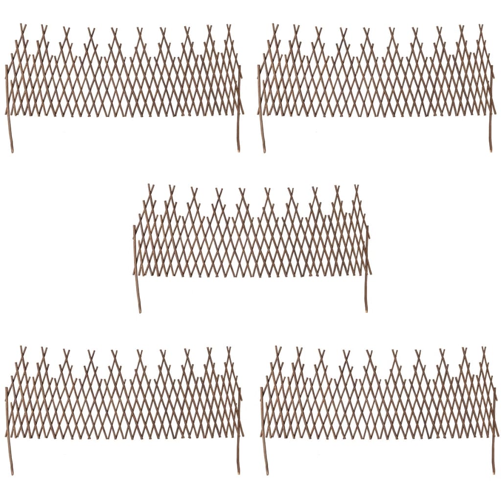 Vidaxl Willow Fence 5 PCS 170x37 cm