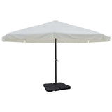 Vidaxl -parasol med bærbar basealuminium (hvid)