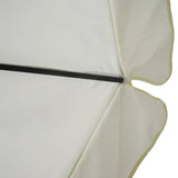 Vidaxl -parasol med bærbar basealuminium (hvid)