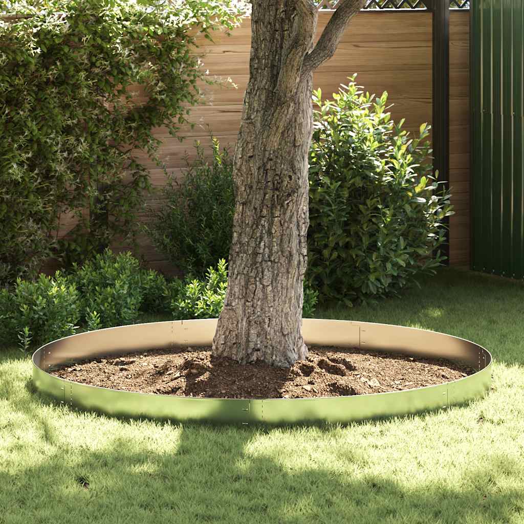 Vidaxx 20 stk græskant fleksibel 100x14 cm galvaniseret stål