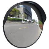 Vidaxl Traffic Mirror til udendørs 30 cm pc plast sort sort