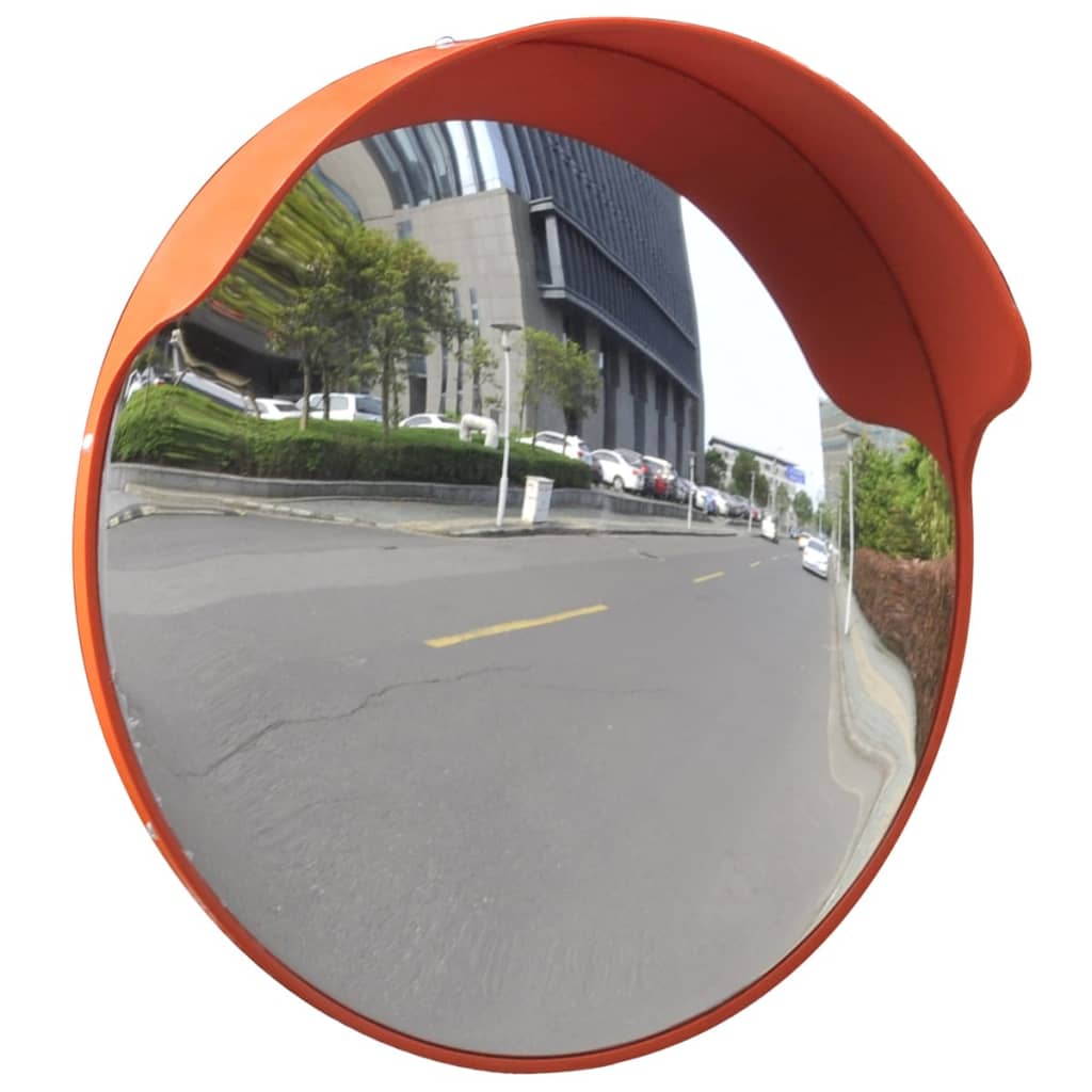 Vidaxl Traffic Mirror til udenfor 45 cm pc plast orange