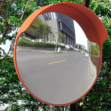Vidaxl Traffic Mirror til udenfor 45 cm pc plast orange