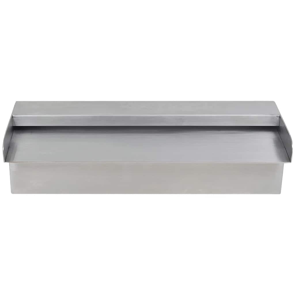 Vidaxl Swimming Pool Water falder rektangulær 30 cm rustfrit stål