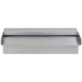 Vidaxl Swimming Pool Water falder rektangulær 30 cm rustfrit stål