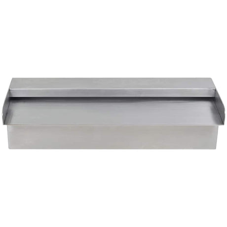 Vidaxl Swimming Pool Water falder rektangulær 30 cm rustfrit stål
