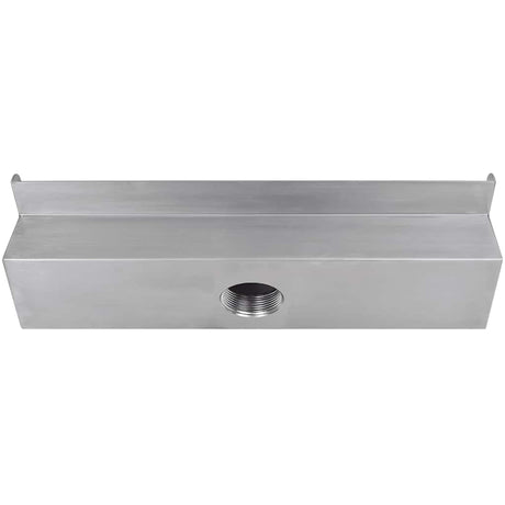Vidaxl Swimming Pool Water falder rektangulær 45 cm rustfrit stål