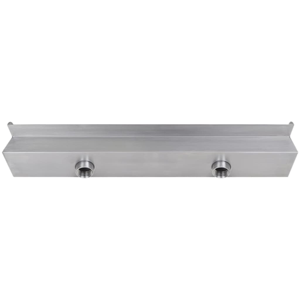 Vidaxl Swimming Pool Water falder rektangulær 90 cm rustfrit stål