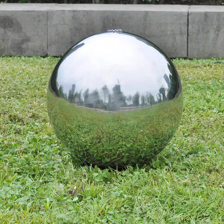 Vidaxl Garden Fountain med LEDS 30 cm rustfrit stål