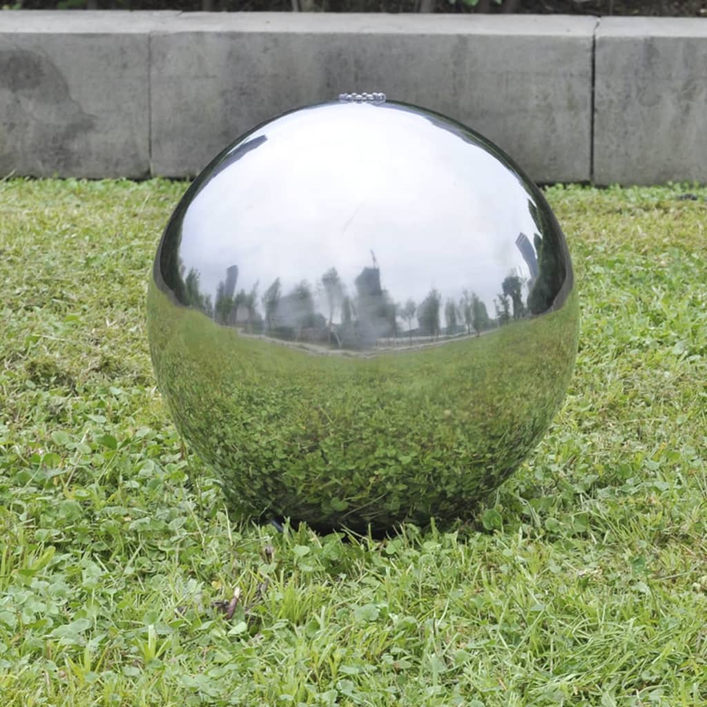 Vidaxl Garden Fountain med LEDS 40 cm rustfrit stål