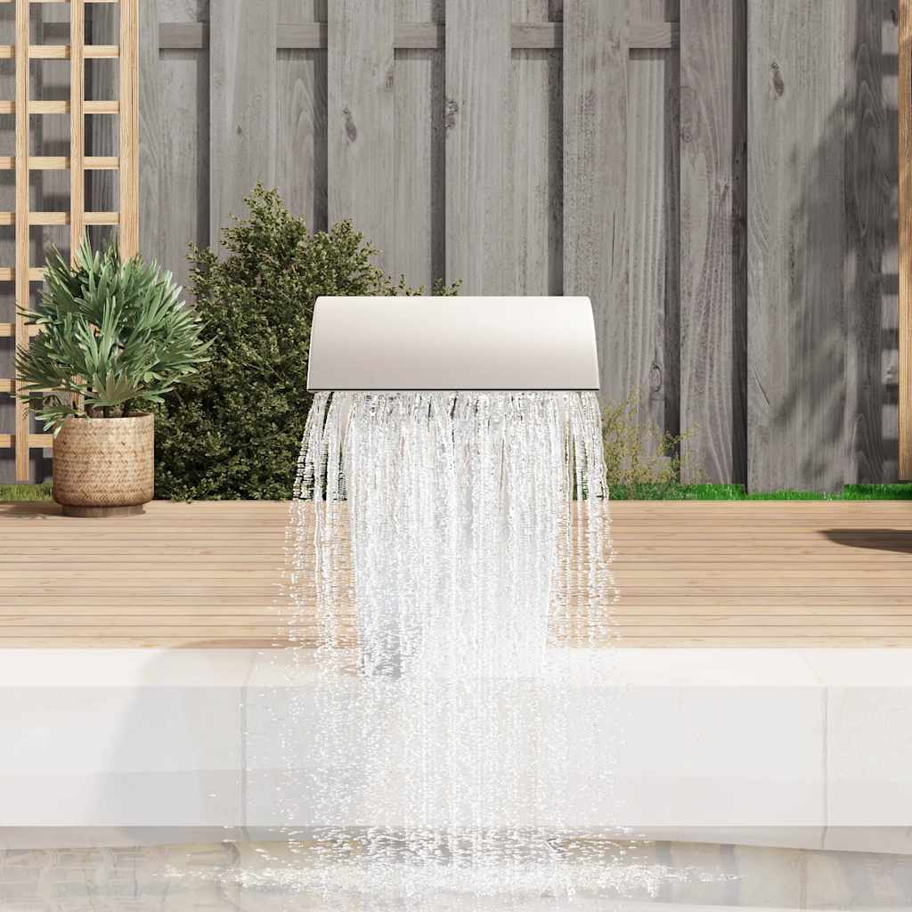 Vidaxl Swimming Pool Waterfall 45x30x60 cm rustfrit stål