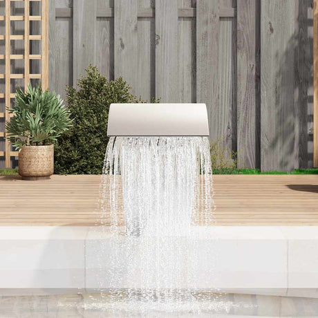 Vidaxl Swimming Pool Waterfall 45x30x60 cm rustfrit stål