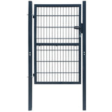 Vidaxl Port Double Rod (ankel) 106x210 cm Anthracite Gray