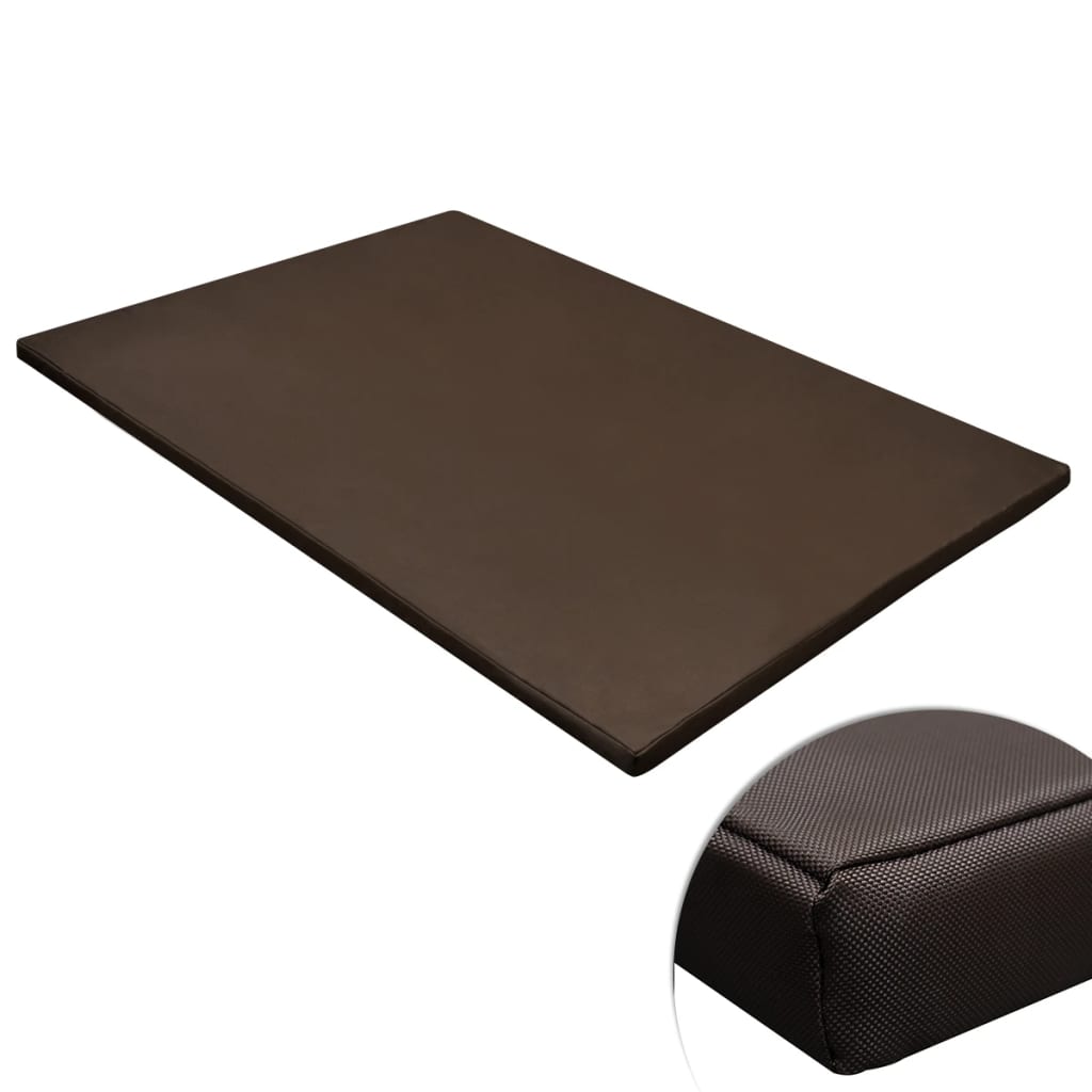 Vidaxl Dog Mat Flat rektangulær størrelse L Brown