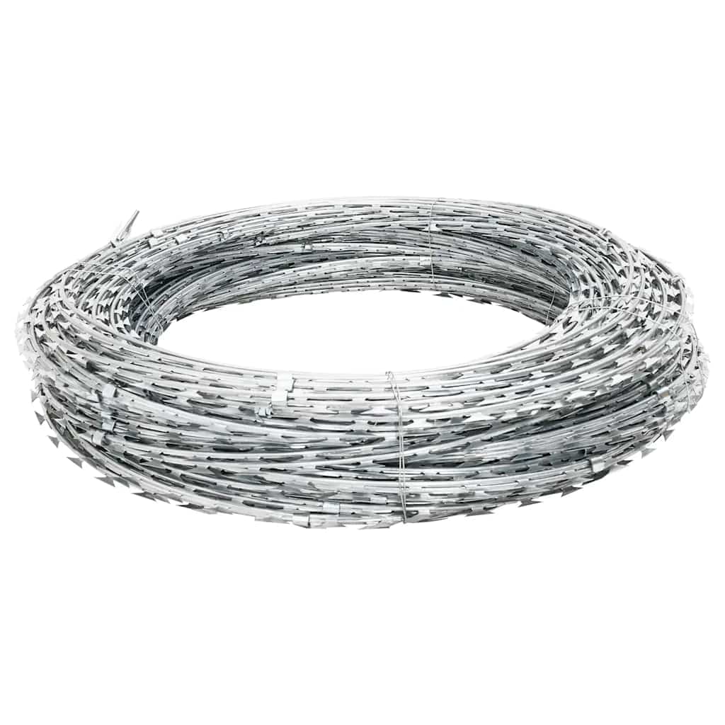 Vidaxl Scheermtstikkeldraad Concertina Galvanized Steel 60 m
