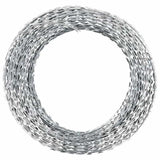 Vidaxl schemmmsstikkeldraad Concertina Galvanized Steel 100 m
